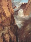 Joseph Mallord William Turner The Saint Gotthard Pass (mk10) painting